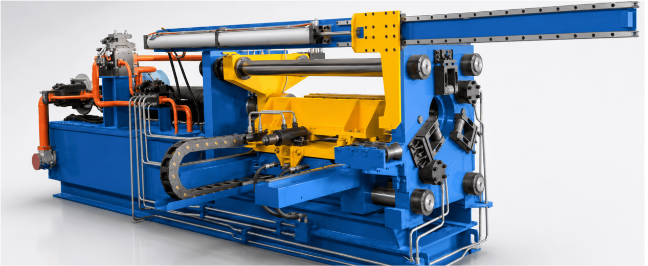 Online hot peeling machine